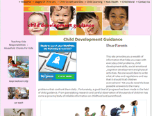 Tablet Screenshot of child-development-guidance.com